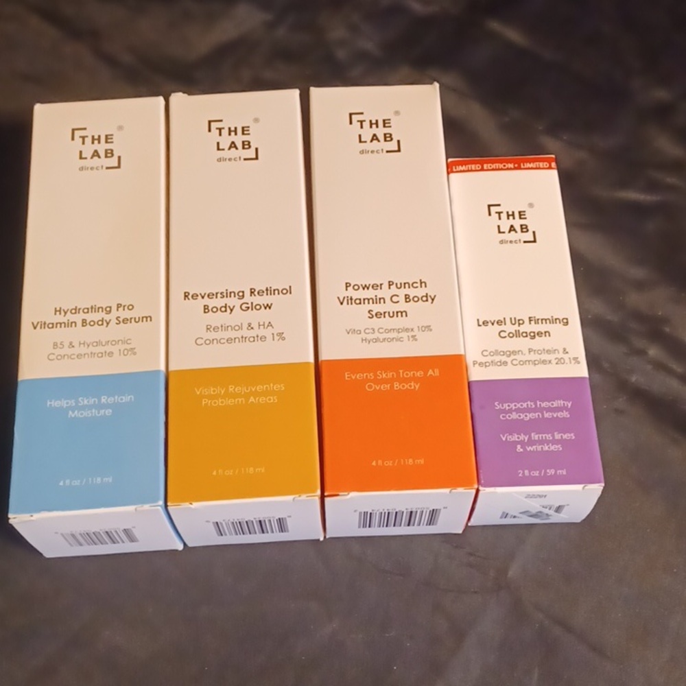 The Lab direct body serum, reversing retinol body glow, firming collagen